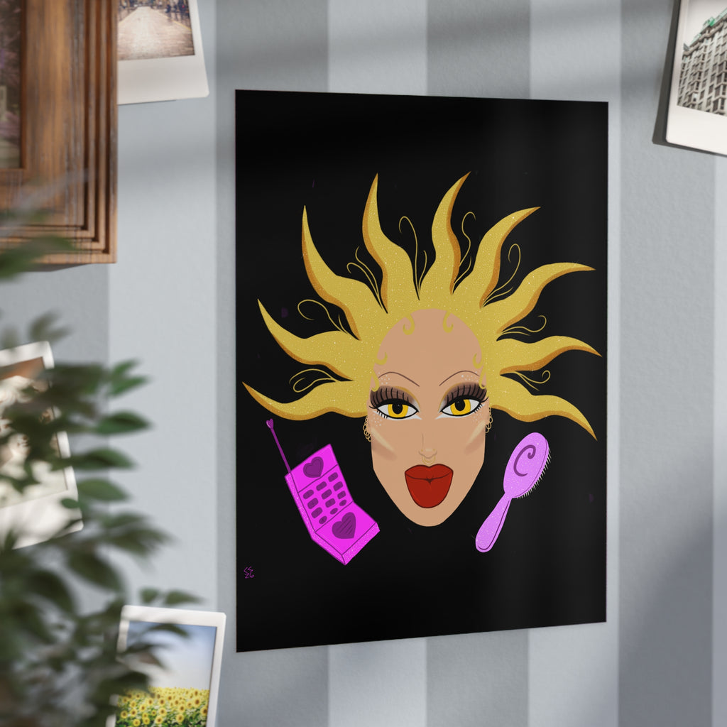 Diamante Doll Print