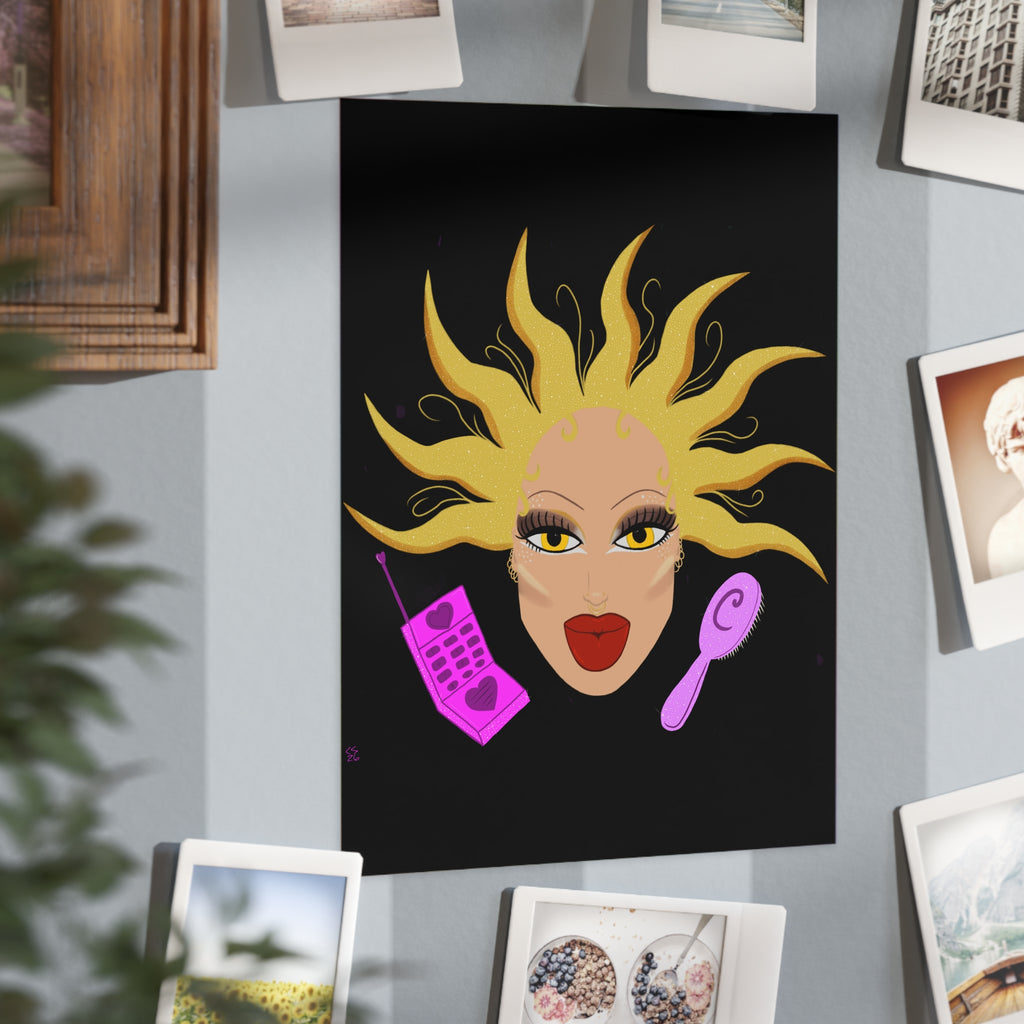 Diamante Doll Print
