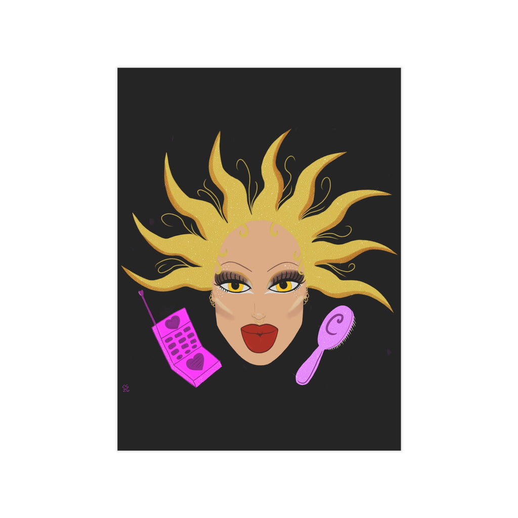 Diamante Doll Print