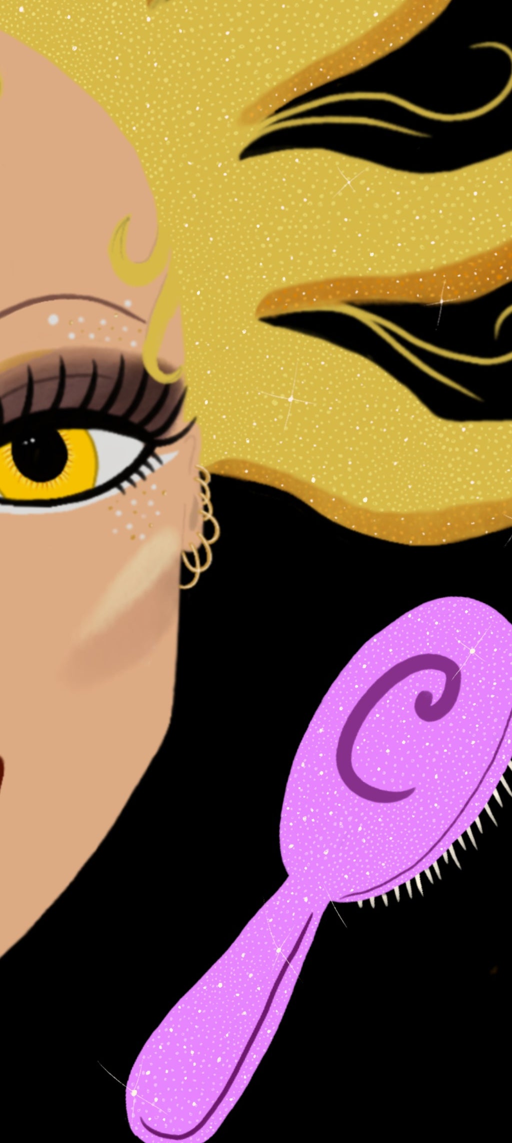 Diamante Doll Print