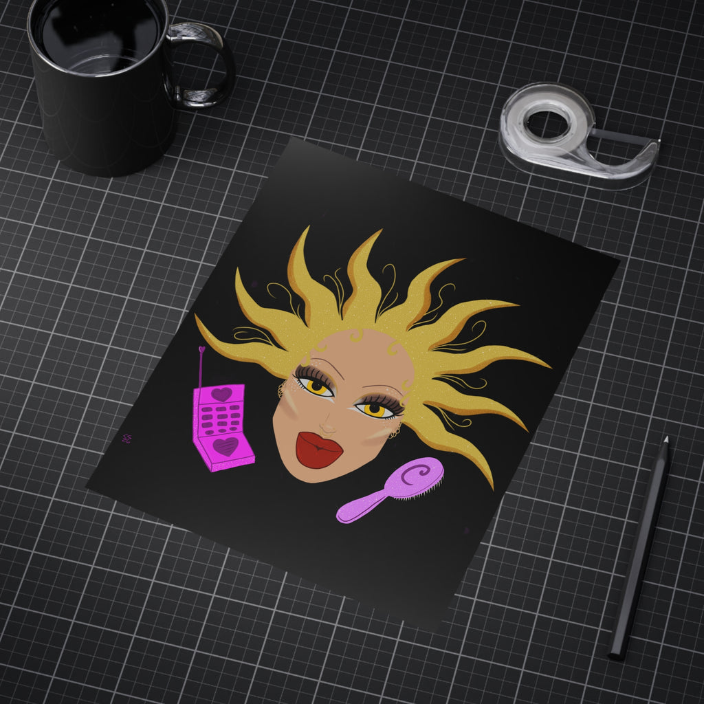 Diamante Doll Print