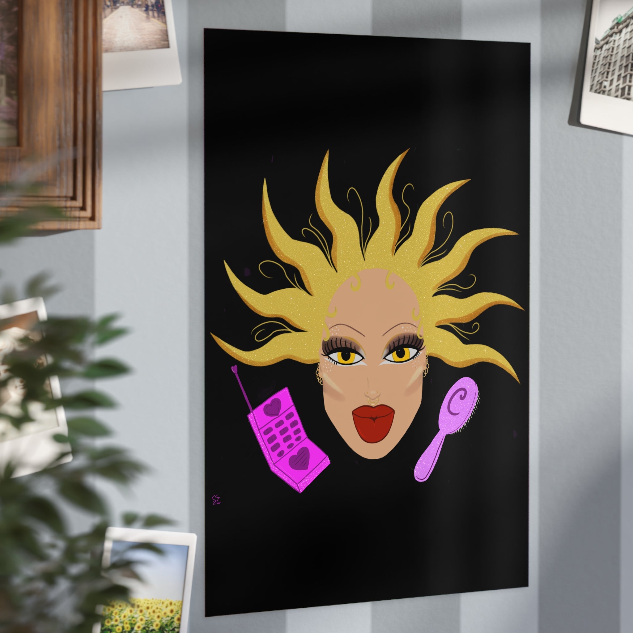 Diamante Doll Print
